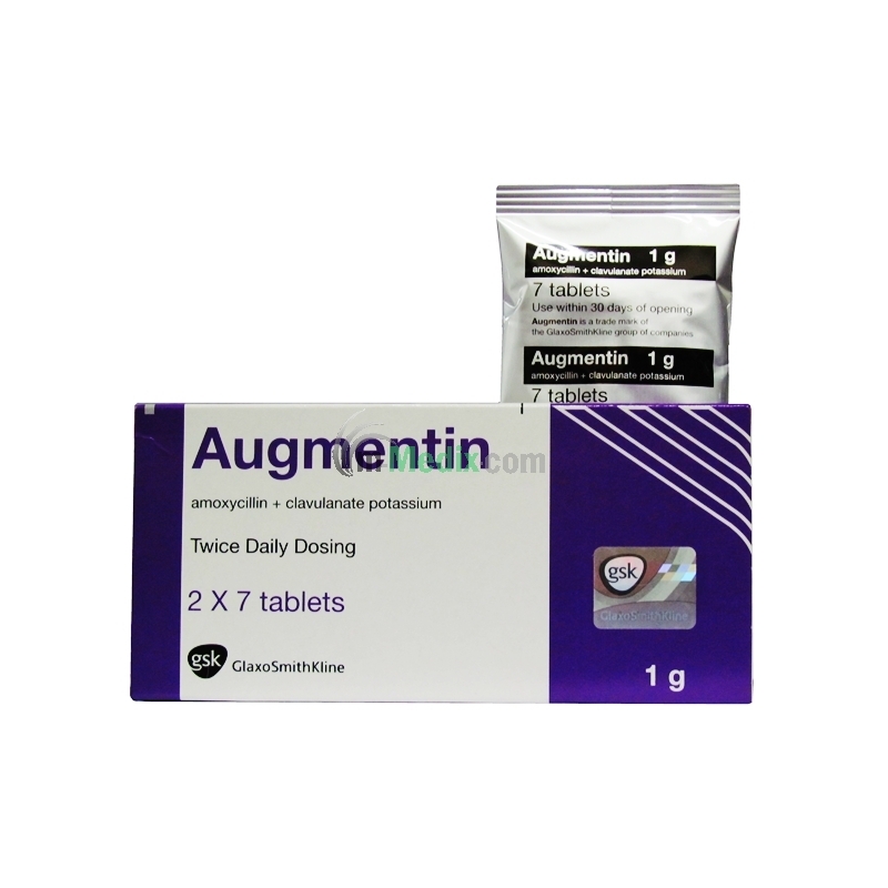Augmentin 1g - 14 Tablets
