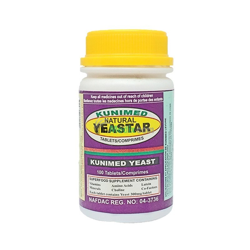Kunimed Natural Yeastar - 100 Tablets