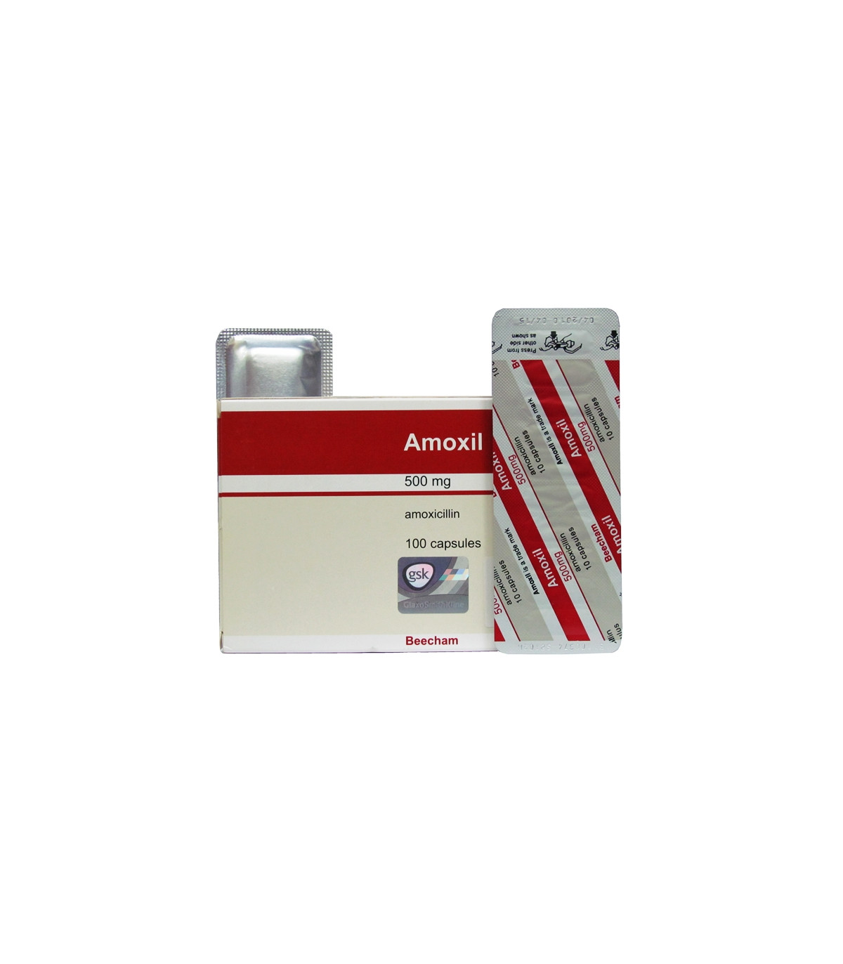 Amoxil 500mg - 100 Capsules