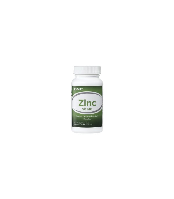 GNC Chelated Zinc 50mg - 100 Tablets