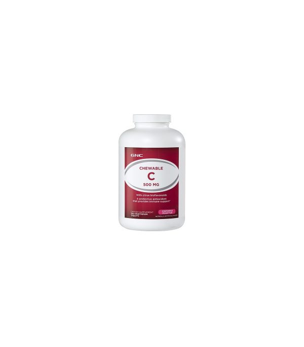 GNC Chewable C 500mg Mixed Fruit - 180 Tablets