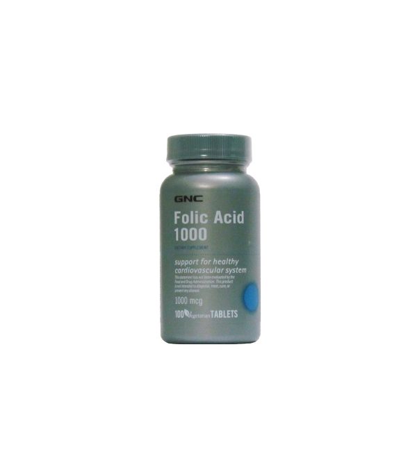 GNC Folic Acid 1000mcg – 100 Tablets