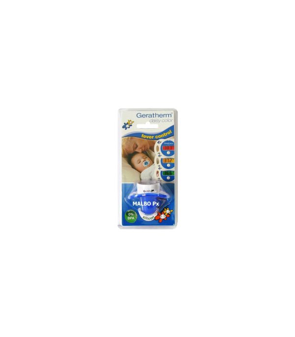 Geratherm Pacifier - Thermometre & Fever Indicator - Blue