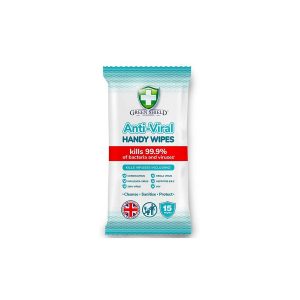 Green Shield Anti-Viral Handy Wipes - Pack of 15