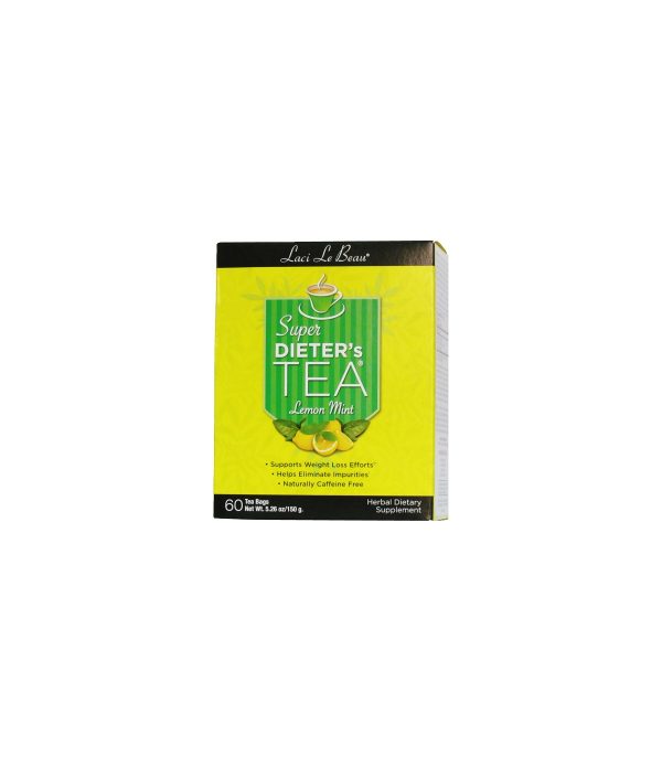 Laci Le Beau Super Dieter's Lemon Mint Tea - 60 Tea Bags