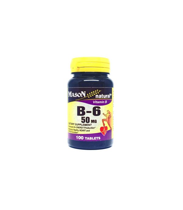 Mason Natural Vitamin B-6 50mg - 100 Tablets