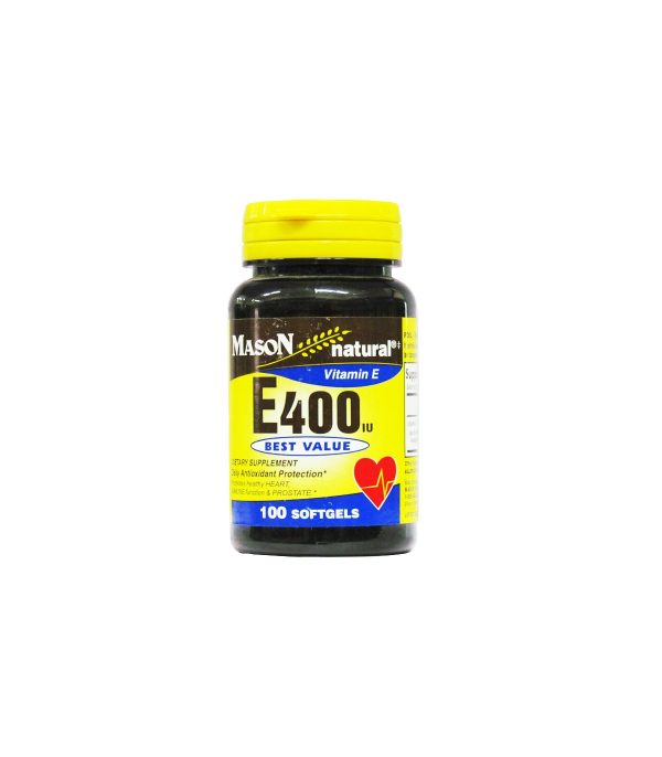 Mason Natural Vitamin E 400IU - 100 Softgels