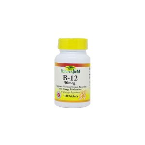 Nature’s Field Vitamin B-12 50mcg – 100 Tablets