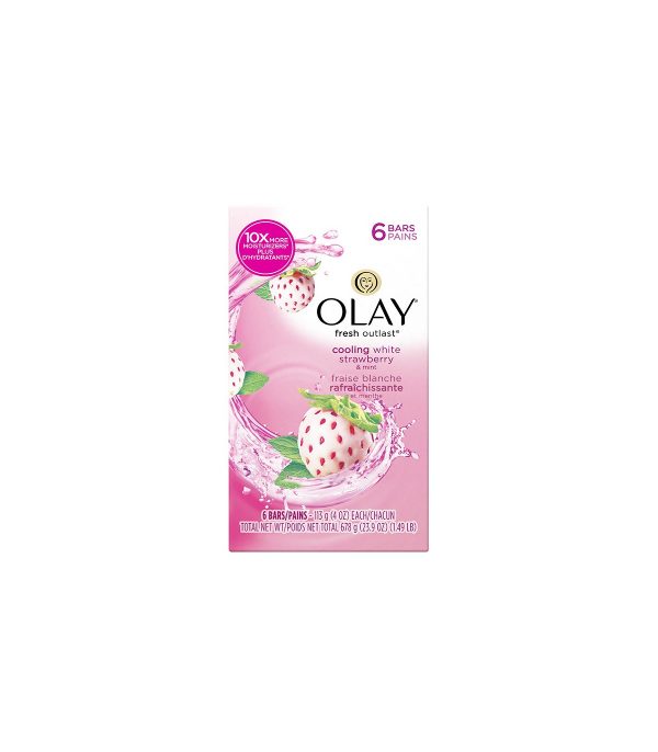 Olay Fresh Outlast Cooling White Strawberry & Mint x6 Bars