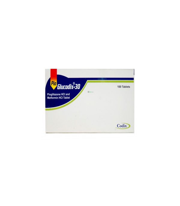 Pio-Glucodix 30mg – 100 Tablets