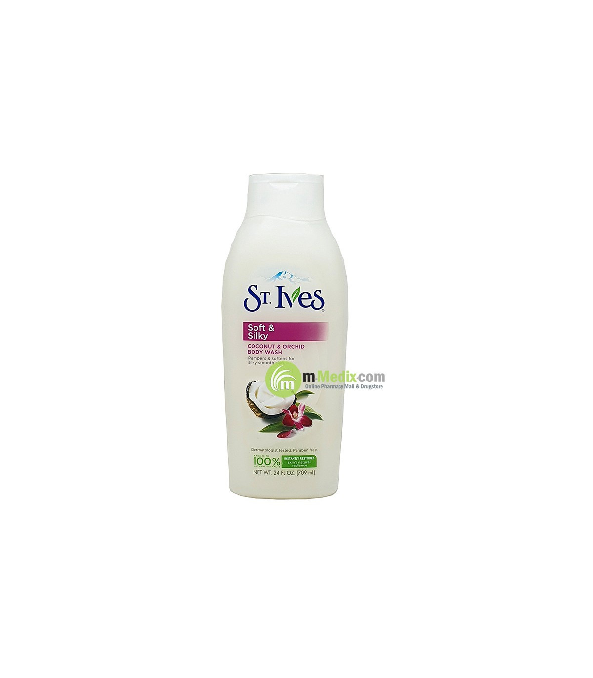 St. Ives SOFT & SILKY Coconut-Orchid Body Wash – 709ml