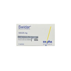 Swidar 500/25mg  - 3 Tablets