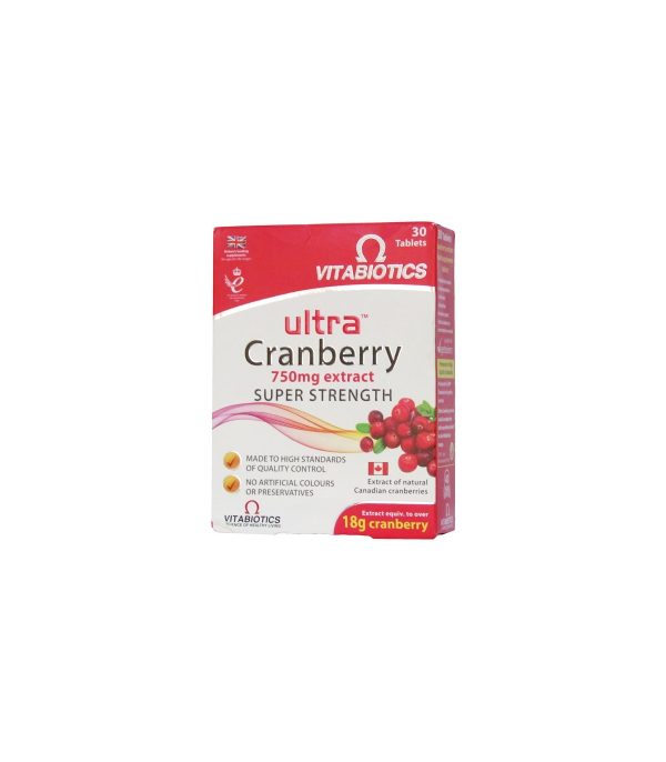 Ultra Cranberry 750mg - 30 Tablets
