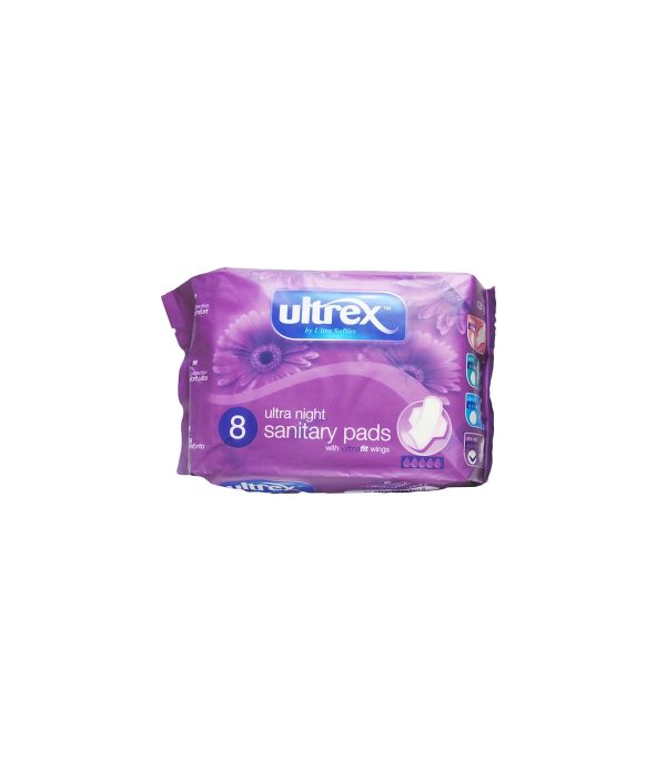 Ultrex Ultra Night Sanitary Pad x8